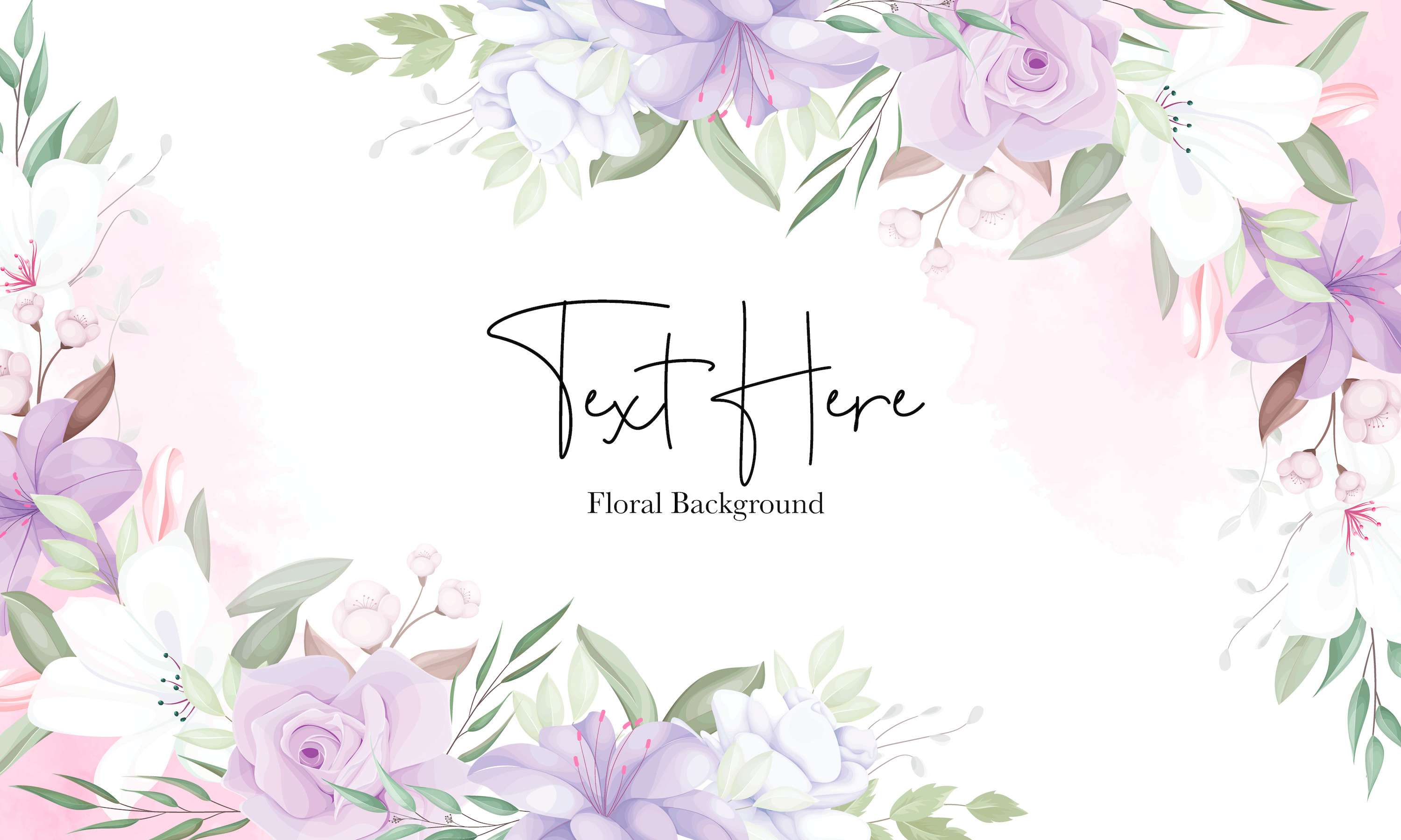 purple floral background png