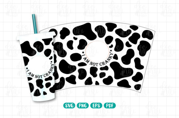 Cow Print Full Wrap Starbucks Cold Cup Graphic by decnui.creator · Creative  Fabrica