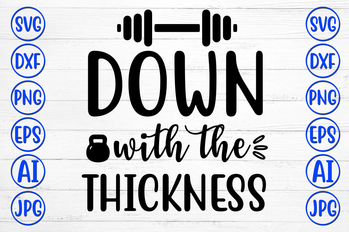 Down with the Thickness Svg Grafik Von DesignAdda · Creative Fabrica