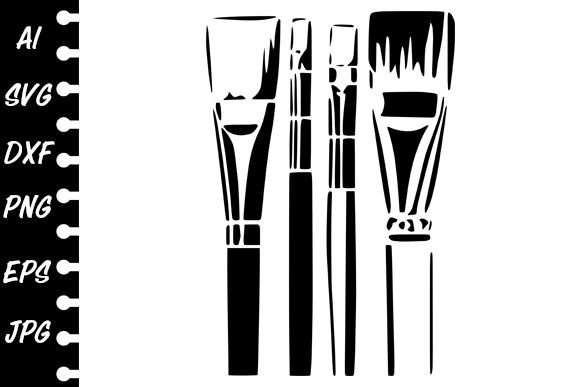 Stencil Paint Brush Graphic by MARYCRAFTIRIA · Creative Fabrica