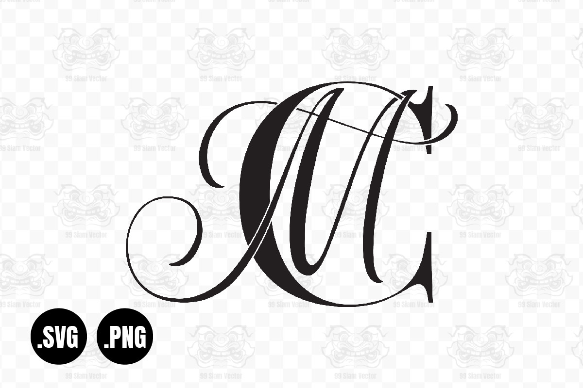 Mg, Gm, Wedding Monogram, Calligraphy Graphic by 99SiamVector · Creative  Fabrica