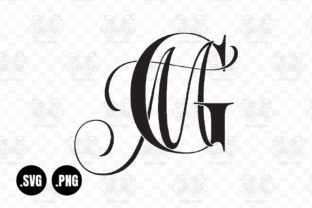 GM Letter Design On Black Background. Royalty Free SVG, Cliparts