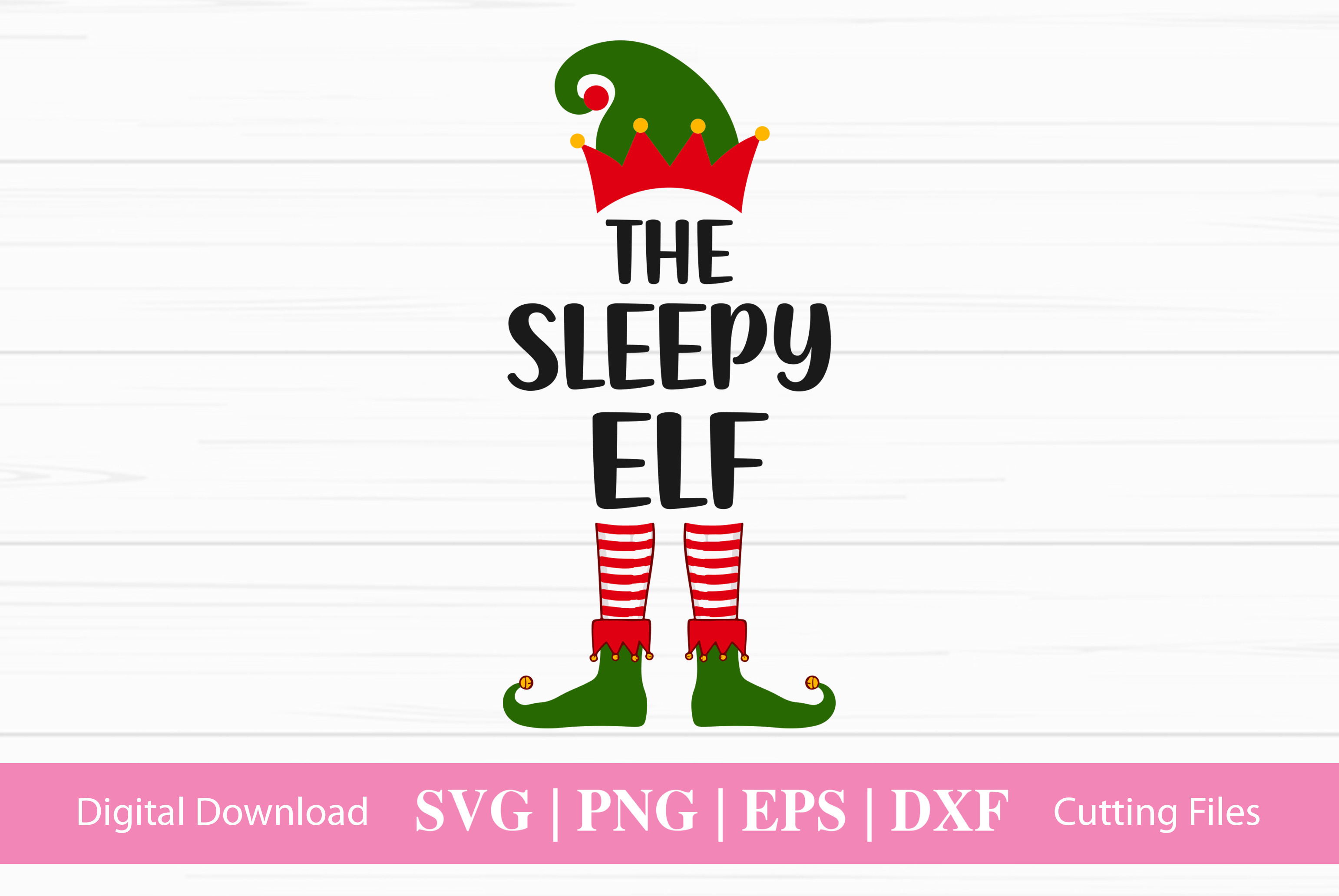 The Sleepy Elf Graphic by CraftartSVG · Creative Fabrica