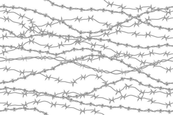 Barbed Wire Pattern Graphic by winwin.artlab · Creative Fabrica