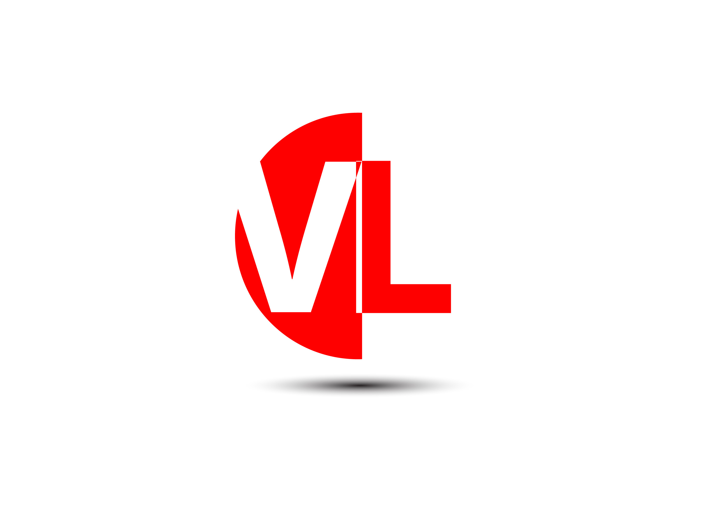 Initial VL Letter Logo Modern Typography Vector Template. Creative