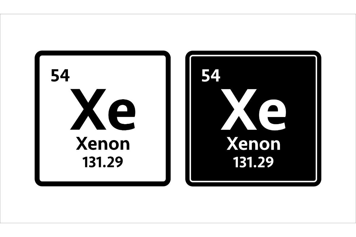 Xenon Symbol. Chemical Element Grafik Von DG-Studio · Creative Fabrica