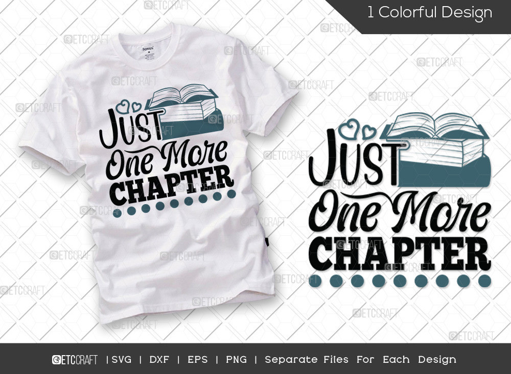 Just One More Chapter SVG Cut File | Boo Graphic by Pixel Elites ...