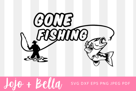 Fishing Dad Svg • A Cut File for Cricut and Silhouette • Jojo & Bella
