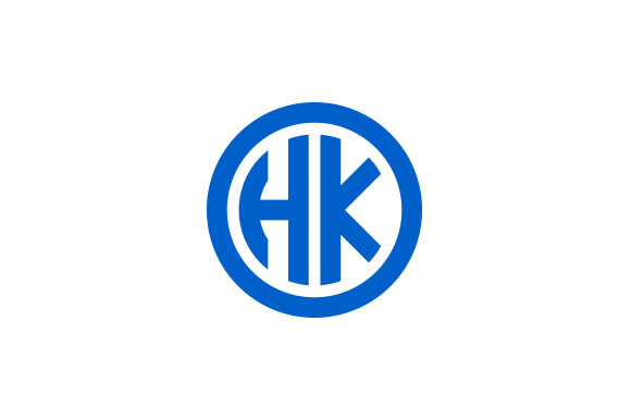 HK Logo Design Vector Graphic by xcoolee · Creative Fabrica