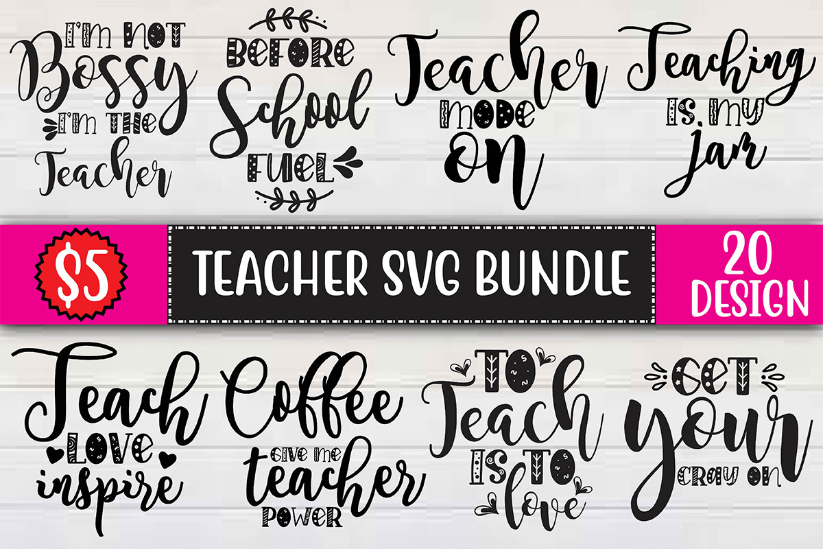 Teacher Svg Bundle Bundle · Creative Fabrica 