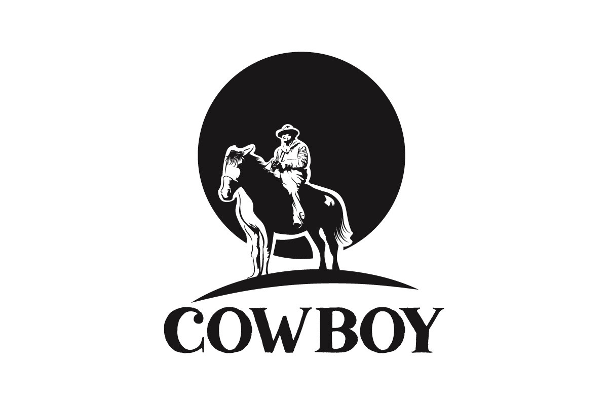 Cowboy Logo Graphic by Barra Zain · Creative Fabrica