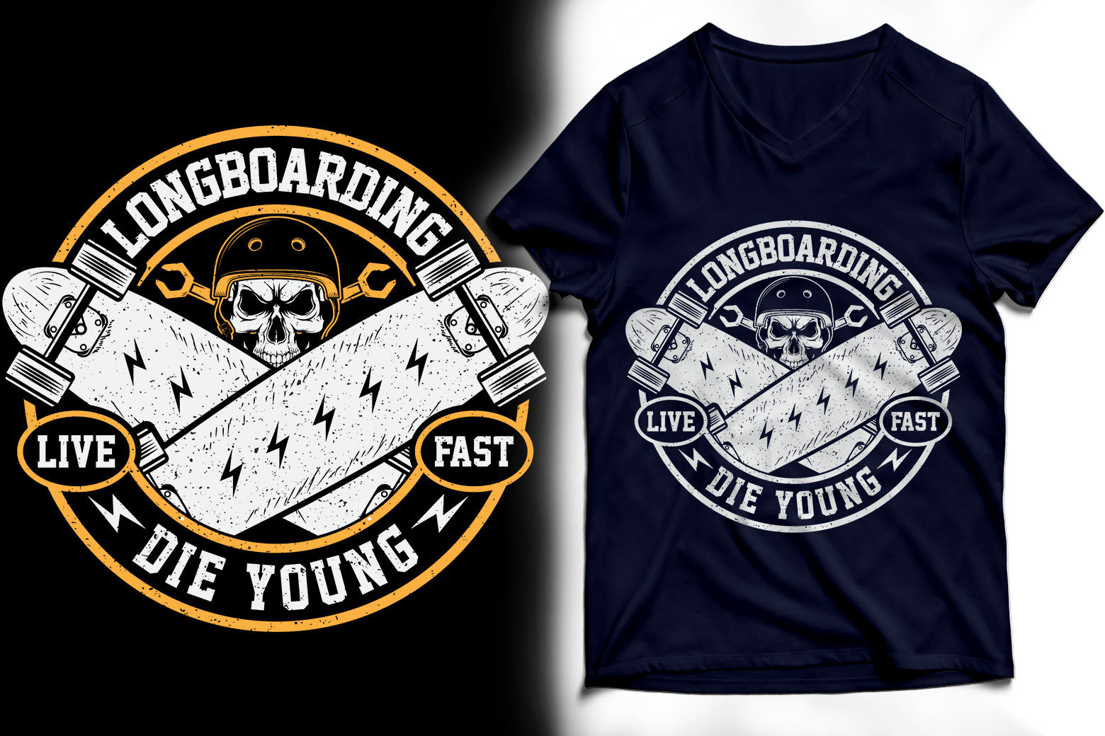 Longboarding T Shirt Design 2 Graphic by aminulxiv · Creative Fabrica