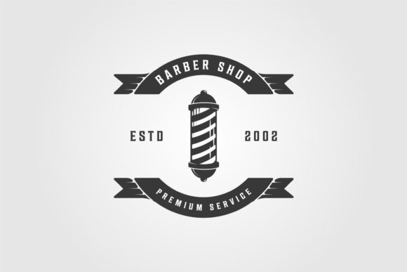 Barber Shop Logo Vintage Vector Design Graphic by uzumakyfaradita