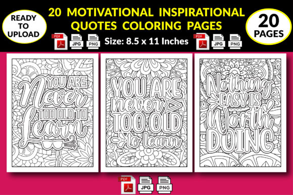 Inspirational Quotes Coloring Book For Adults: quote coloring books for  adults relaxation easy coloring book for adults inspirational quotes  (Paperback)