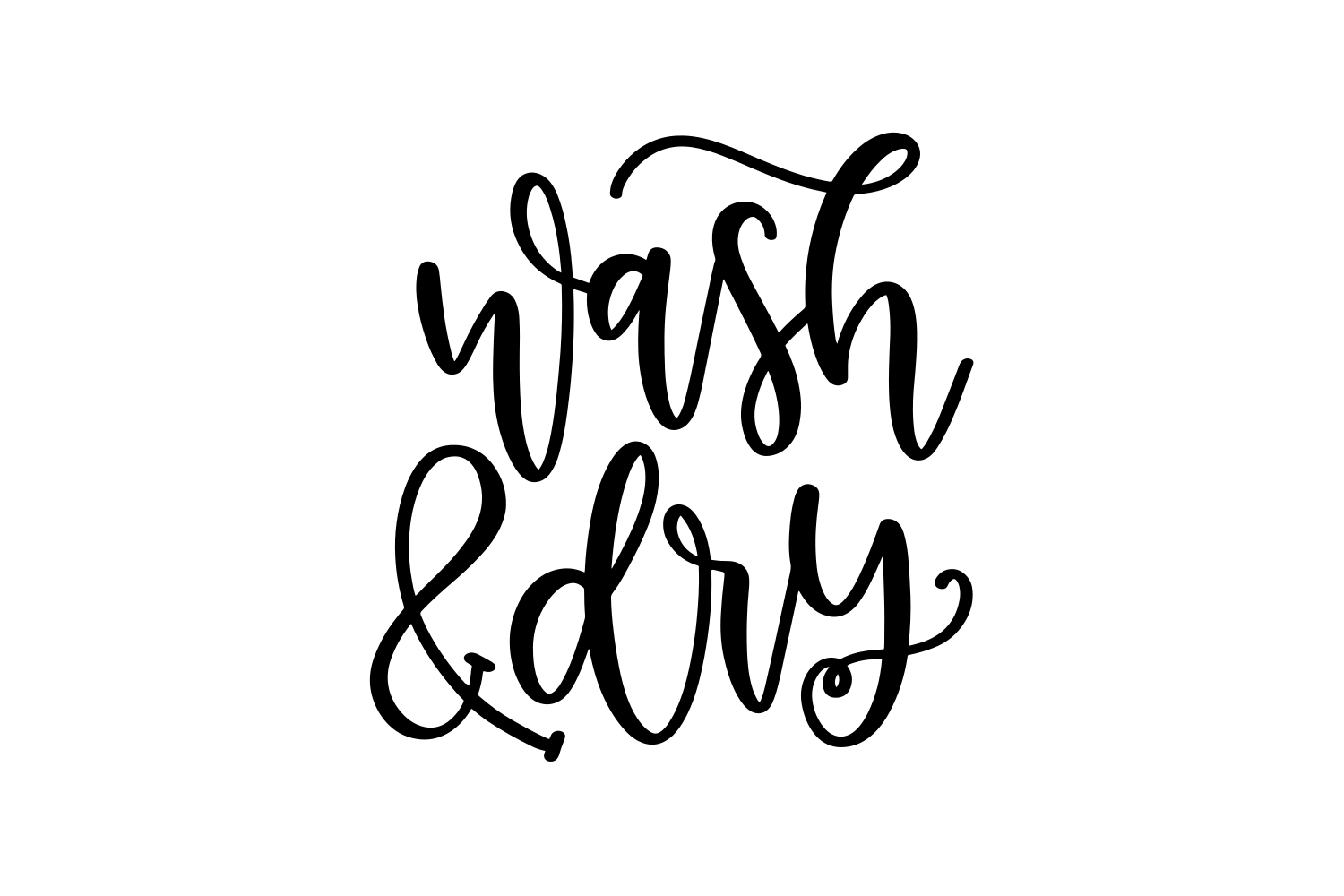 Wash and Dry Graphic by CraftBundles · Creative Fabrica