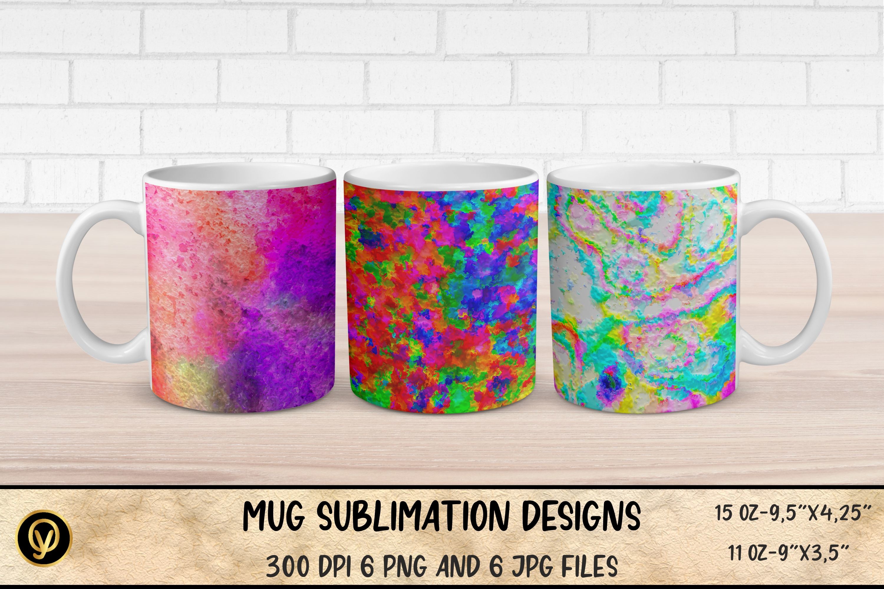 6 Sublimation Mug Template Png PNG File for Sublimation 