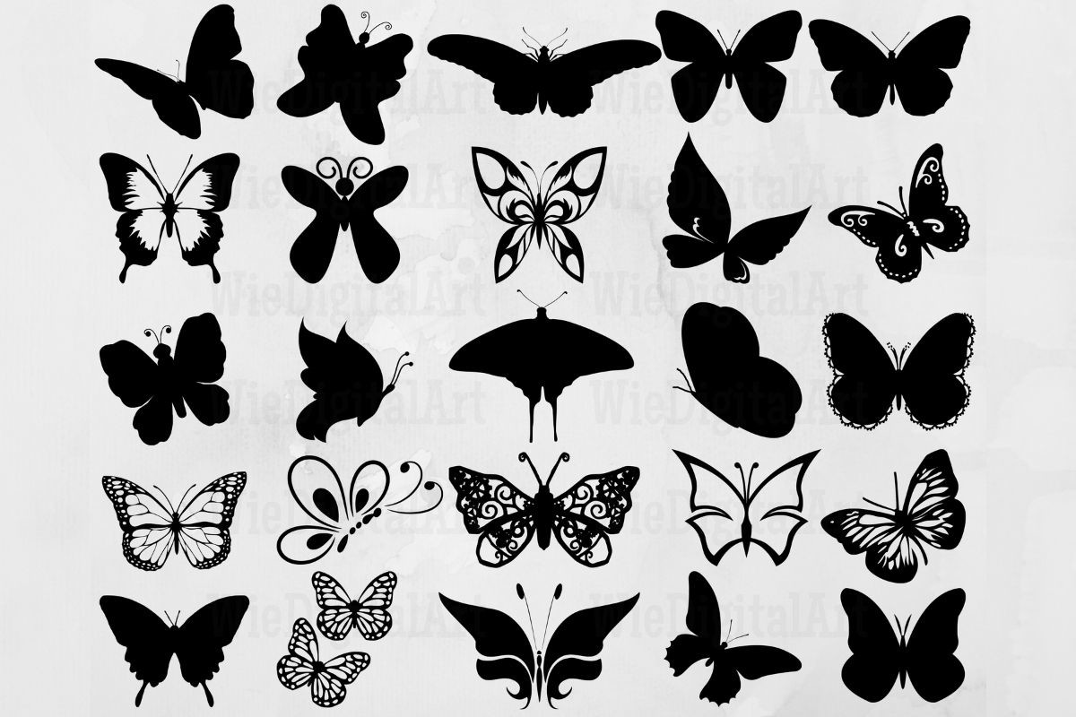 Butterfly Set Graphic by WieDigitalArt · Creative Fabrica