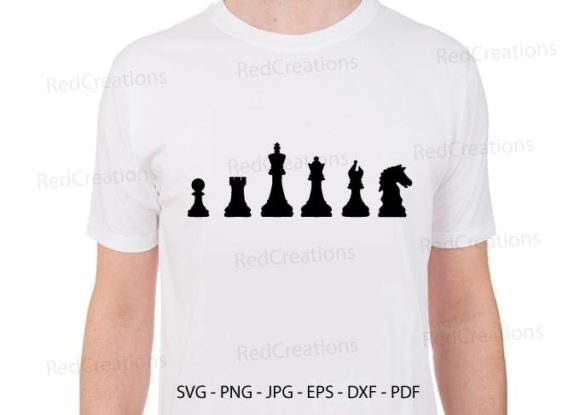 Chess Pieces Set Silhouette SVG Cut file by Creative Fabrica Crafts ·  Creative Fabrica