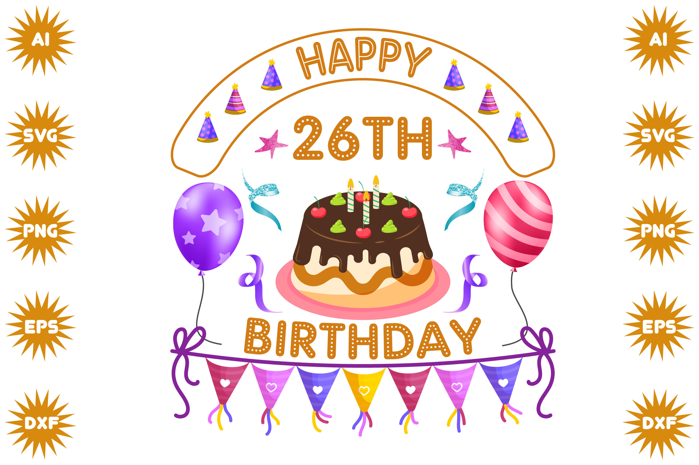 Happy 26th Birthday Cake