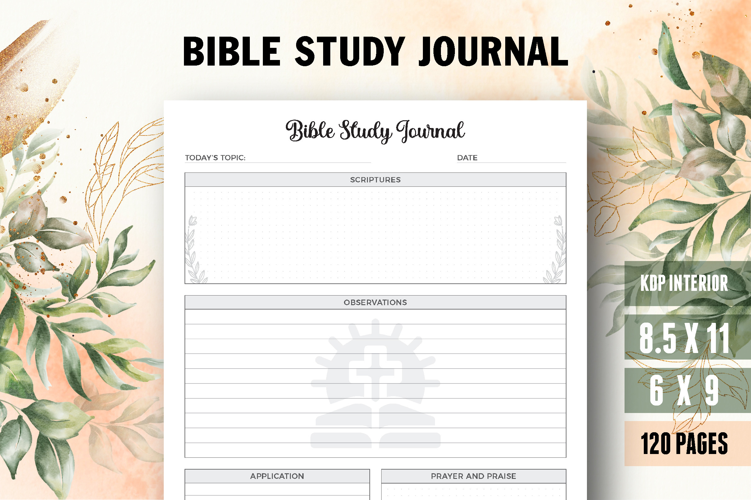 Bible Study Journal, Bible Planner Graphic by Vector Cafe · Creative