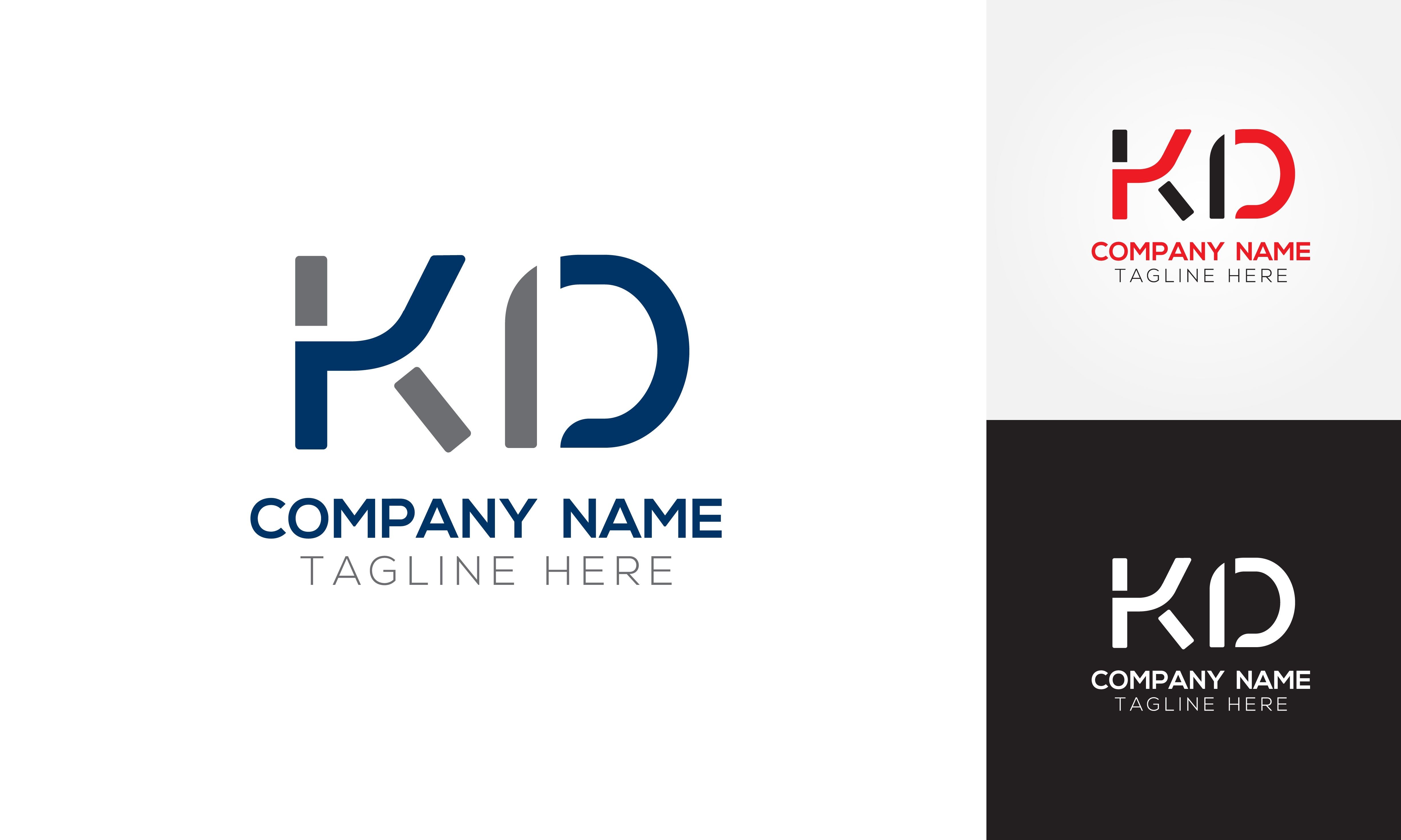 Initial Letter KD Logo Design Graphic by Rana Hamid · Creative Fabrica