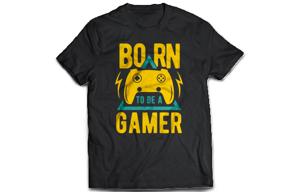 Born to Be, Gaming T-shirt Design Graphic by Md Sabbir · Creative Fabrica