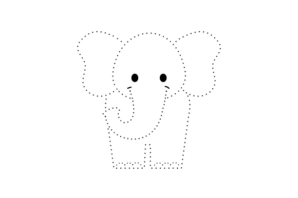 Dot-to-dot Elephant SVG Cut file by Creative Fabrica Crafts · Creative ...