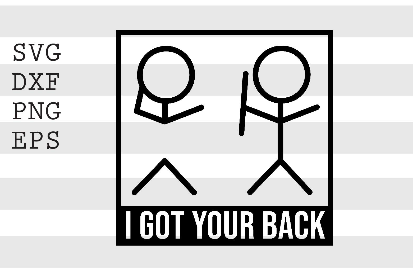 I Got Your Back SVG Illustration par spoonyprint · Creative Fabrica