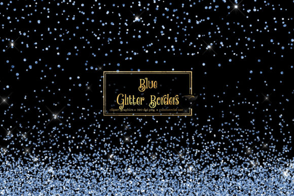 Blue Glitter Background · Creative Fabrica