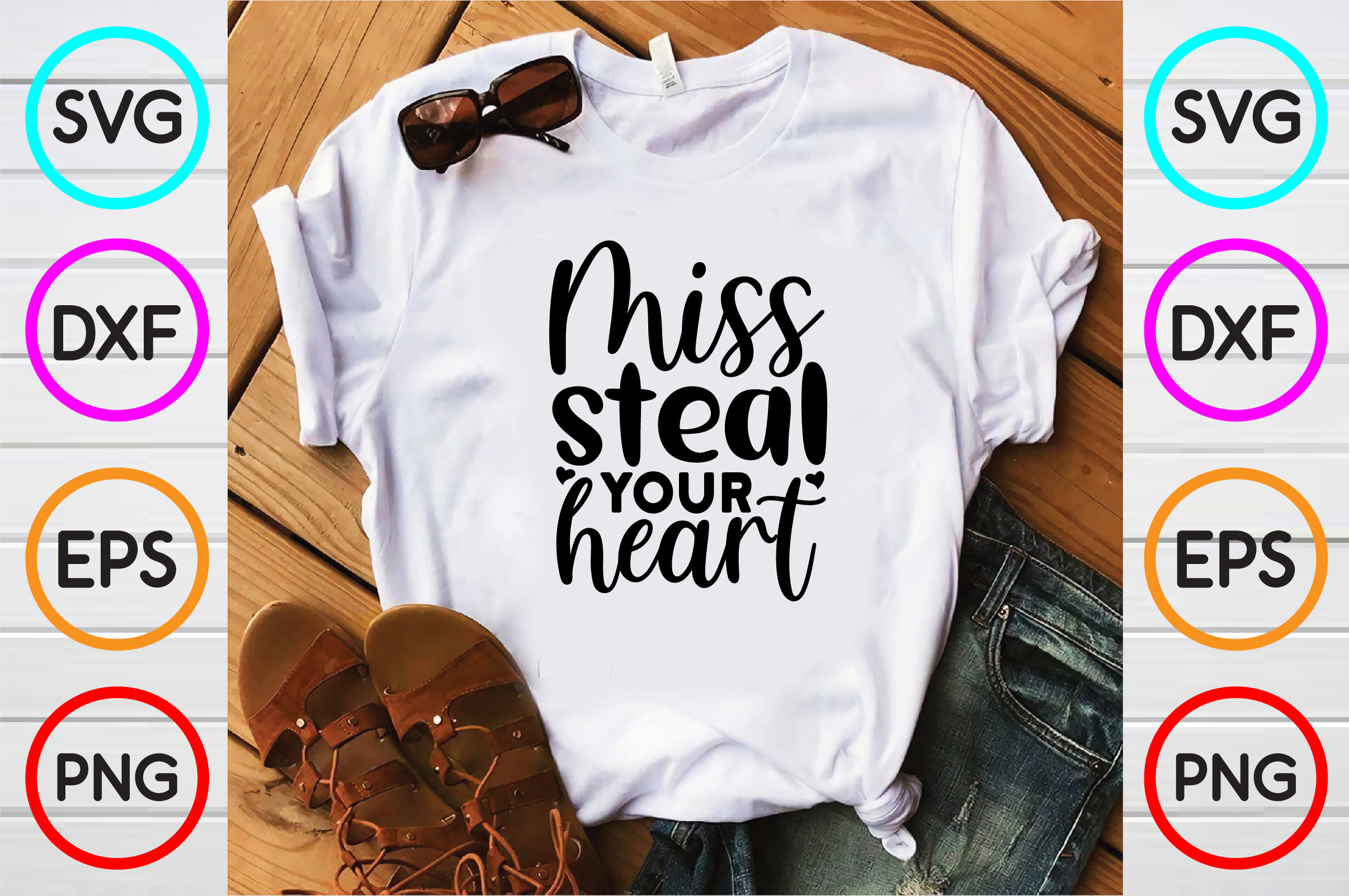 Miss Steal Your Heart T SHIRT DESIGNS Graphic by DesignPark · Creative ...