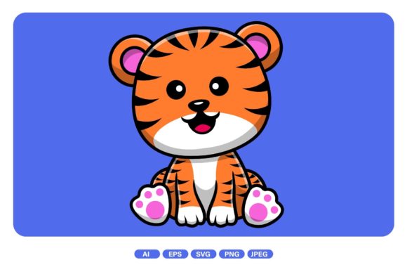420+ Drawing Of Cute Tiger Sitting Stock Illustrations, Royalty-Free Vector  Graphics & Clip Art - iStock