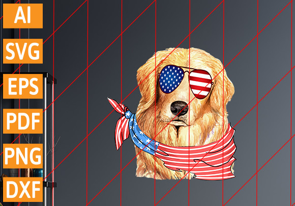 Golden Retriever 3 Dog T-shirt Design Graphic by Creative Design ...