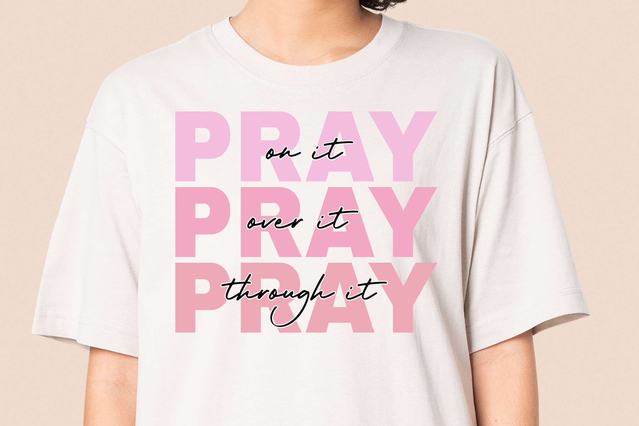 Pray on It Svg , Pray over It Graphic by Studiobluehouse · Creative Fabrica