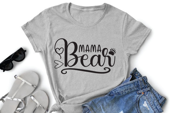 Mama Bear T Shirt Design Graphic by Fabrica_svg_store · Creative Fabrica