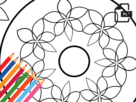 Mandala Pattern Coloring Book Pages 30 Graphic by DesignScape Arts ·  Creative Fabrica