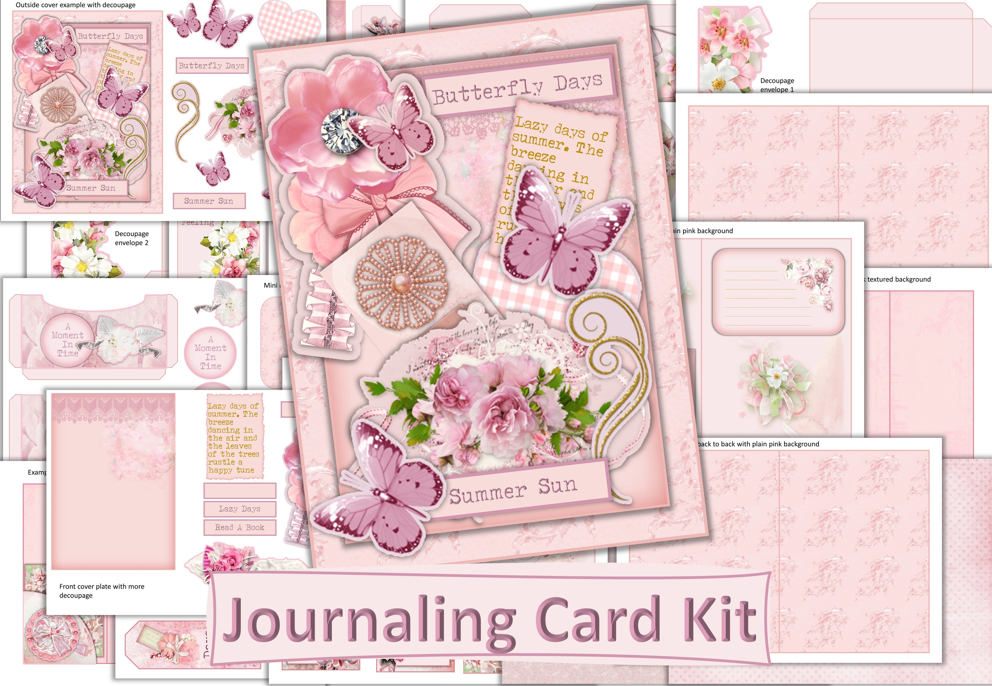Junk Journal Supply Kit, Scrapbook Supplies, Ephemera for Craft