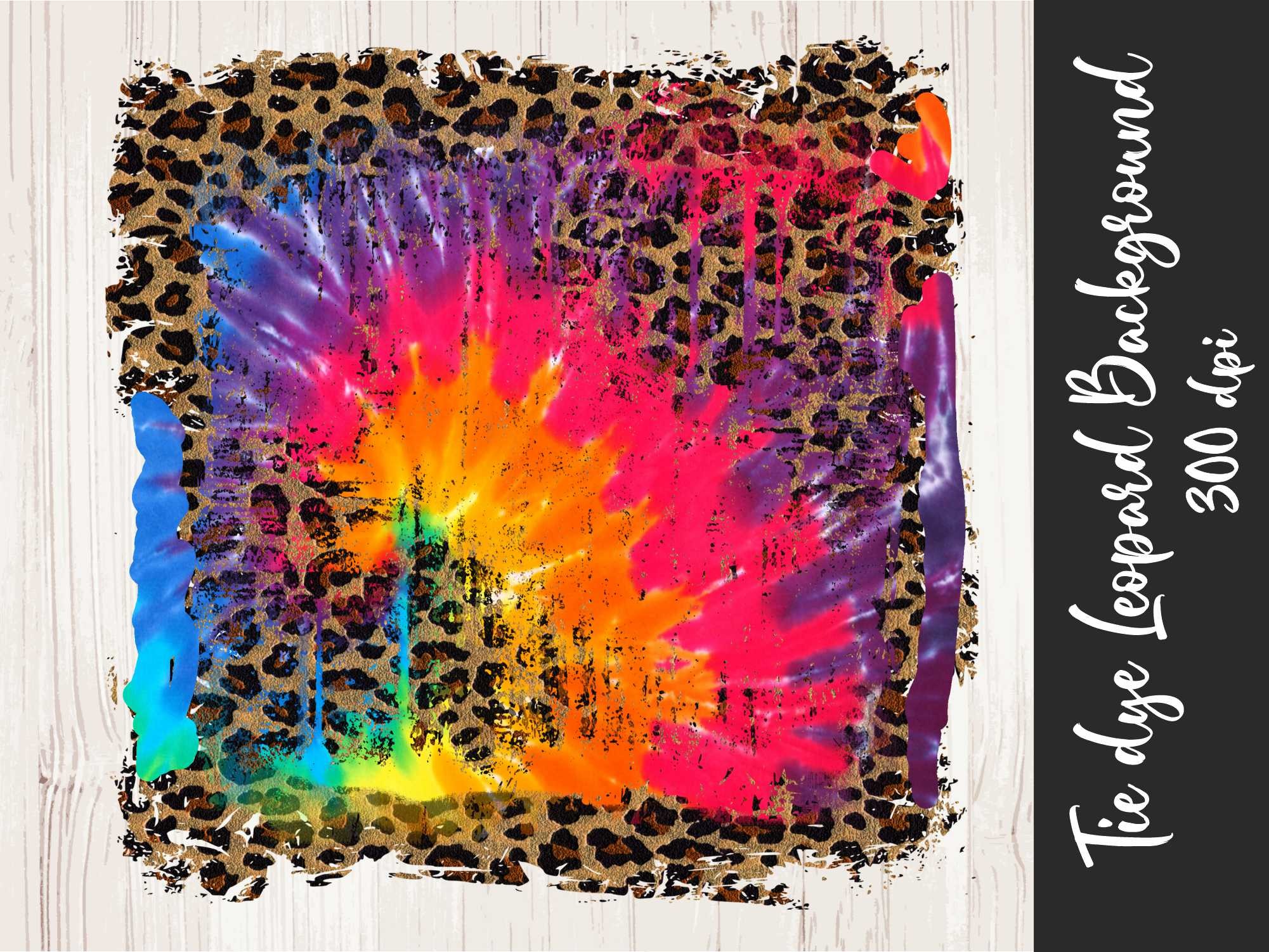 Leopard Tie Dye Background Sublimation Graphic by WaterColorArch · Creative  Fabrica