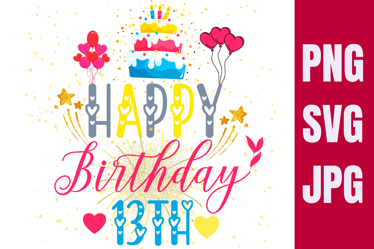 Birthday Numbers Svg Graphic by Tropical art hub · Creative Fabrica