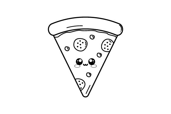 Desenhos kawaii pizza  Black Friday Pontofrio