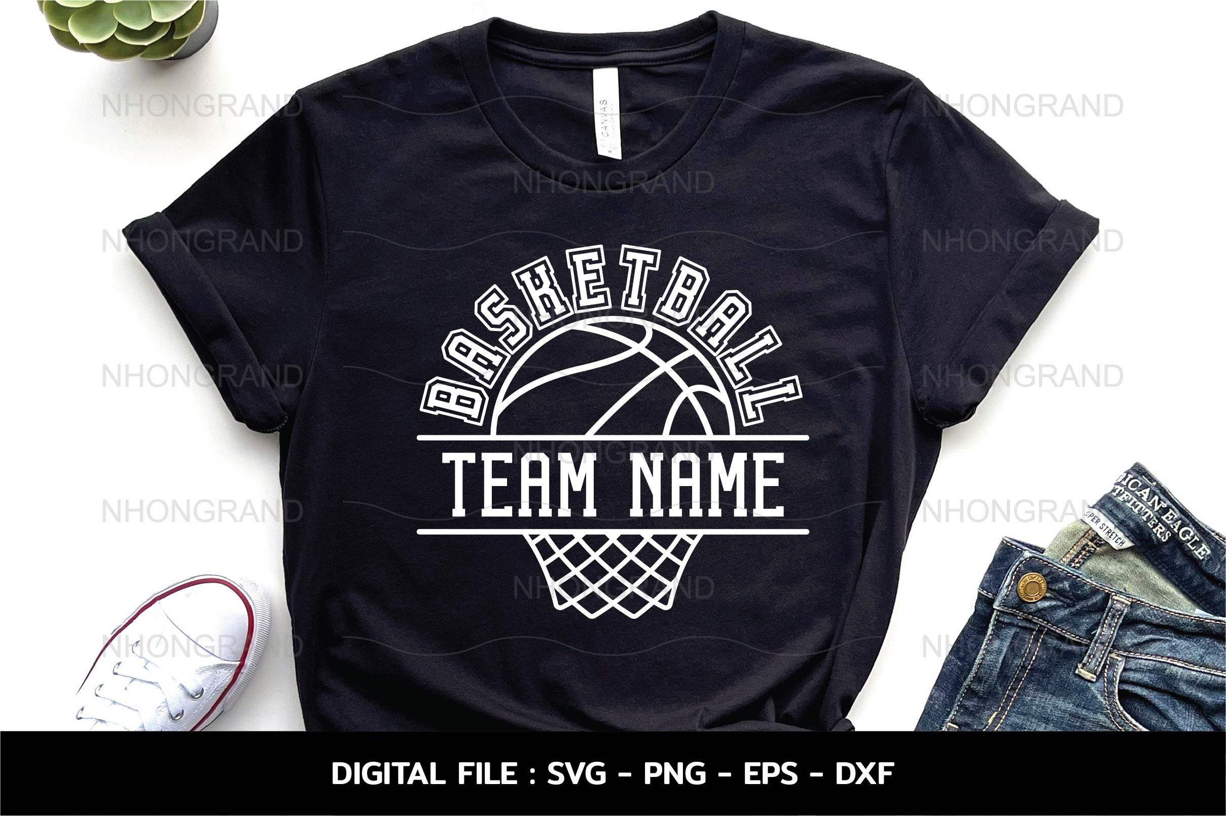 Basketball Split Team Name, Lover Gift Graphic by nhongrand · Creative ...