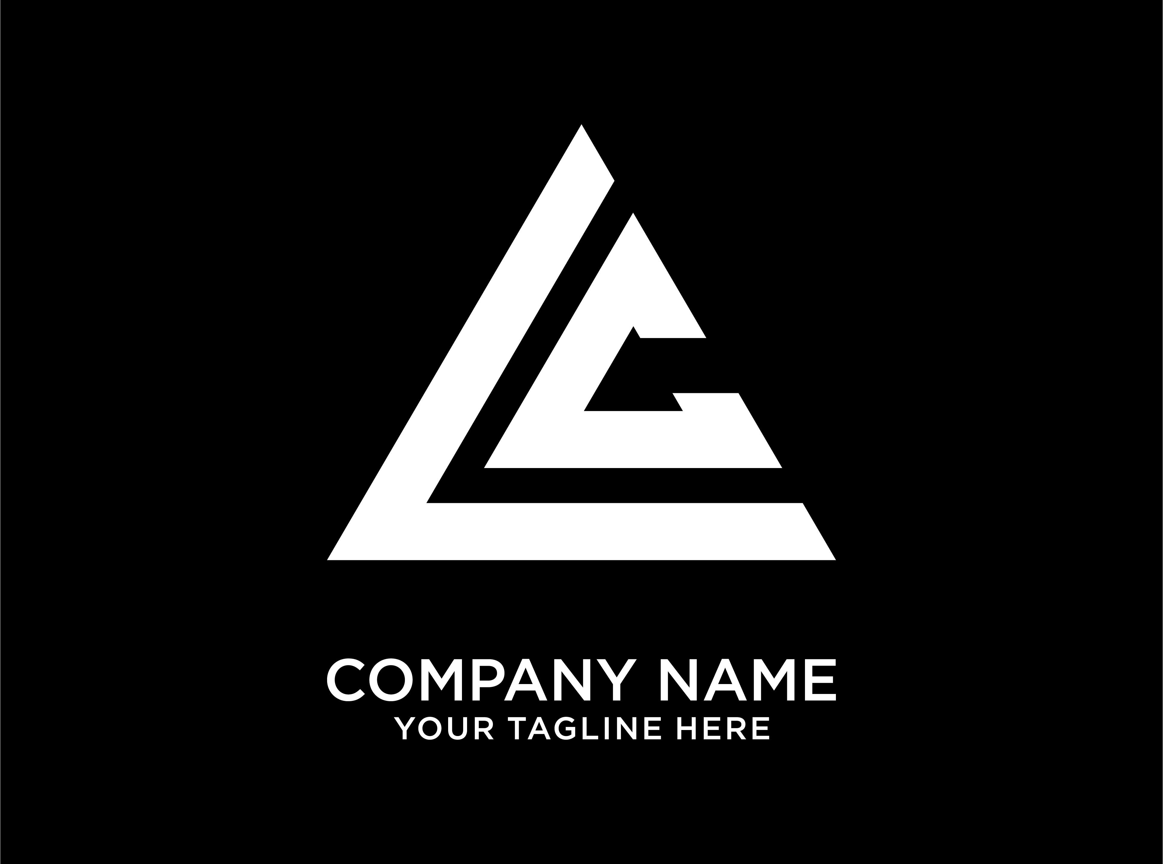 LC Letter Logo Design Triangle Shape Graphic by Mlaku Banter · Creative ...