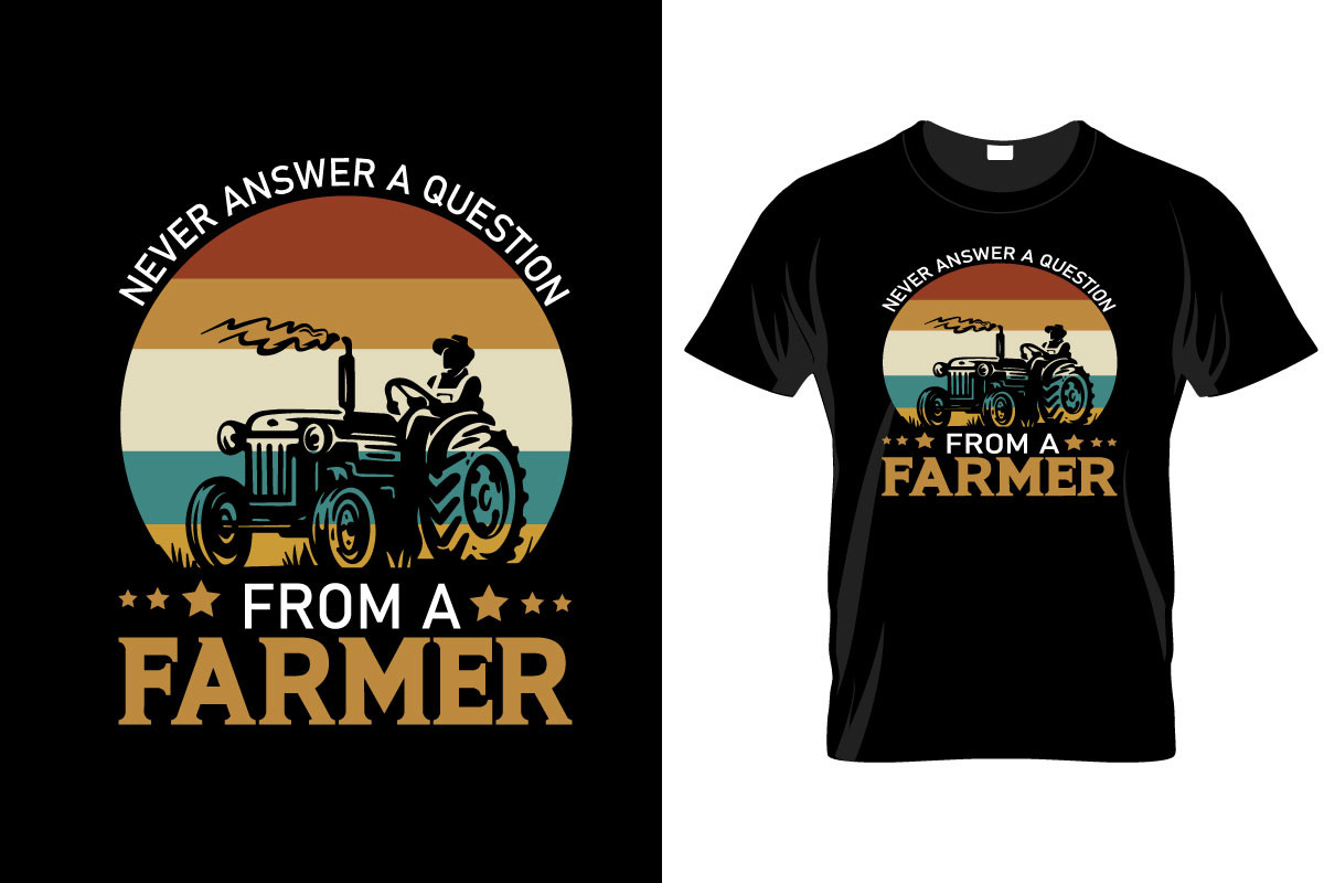 Farming Tshirt Design Graphic by Sanaulhq9095379 · Creative Fabrica