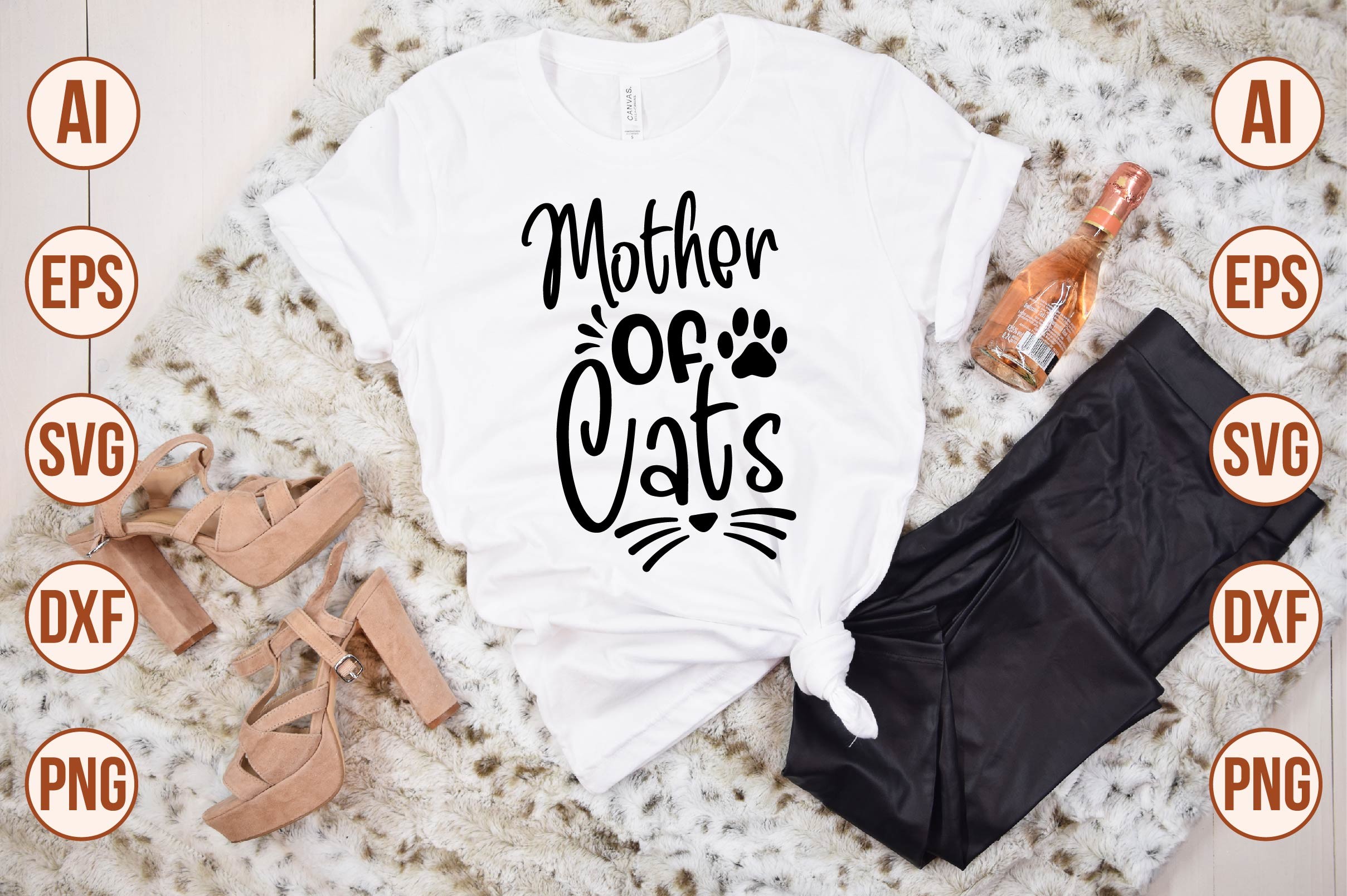 Mother of Cats Svg Graphic by sadiqul7383 · Creative Fabrica