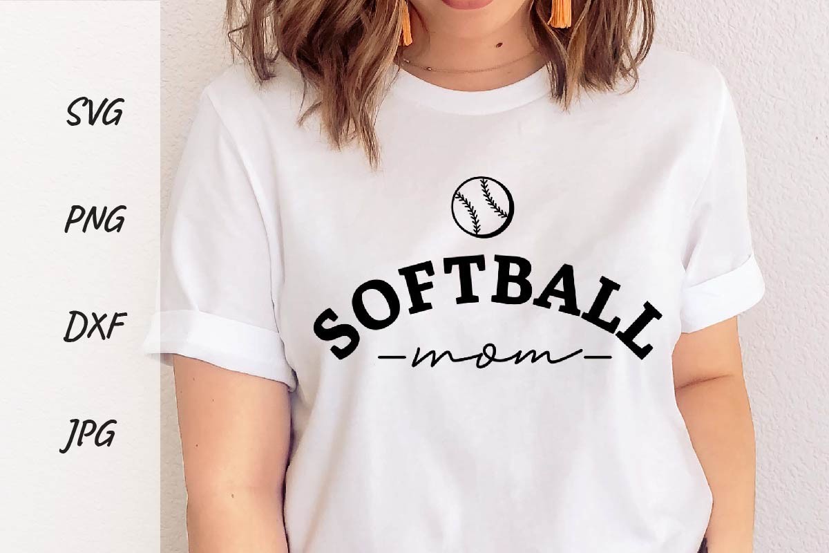 Softball Mom Svg Mothers Day Shirt Png Graphic by DSIGNS · Creative Fabrica
