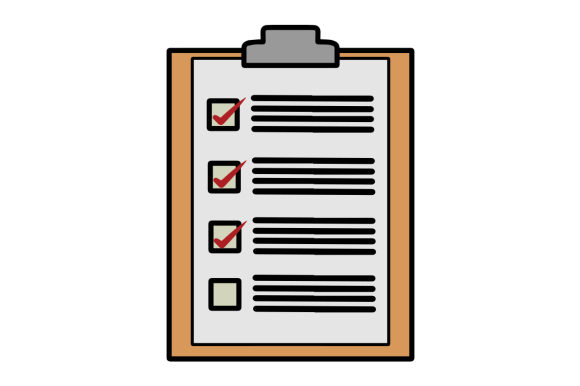 artworking checklist clipart
