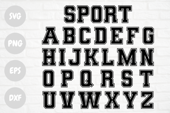 Sport Alphabet Graphic by Cut It Out Design · Creative Fabrica