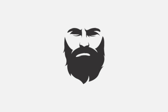 Beard Logo Graphic by Pixes · Creative Fabrica