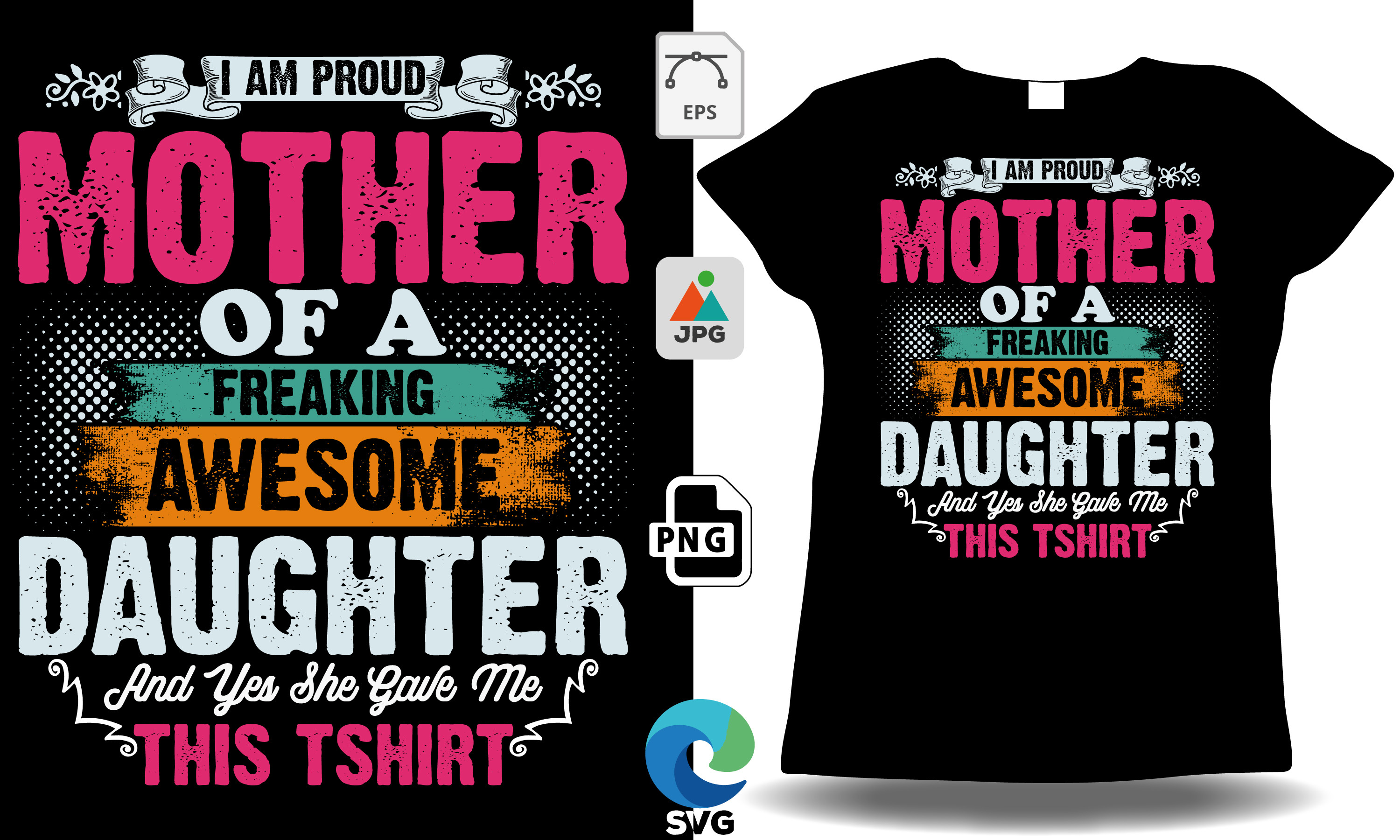 I'm Proud Mother of a Freaking Daughter Graphic by Grand Mark ...