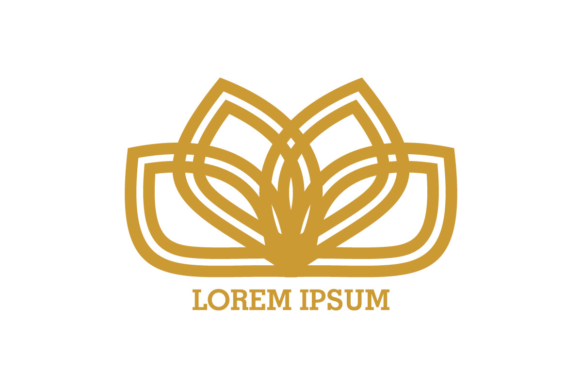 Lotus Blossom Vector Logo Graphic by Yuhana Purwanti · Creative Fabrica