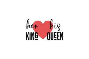 Her King His Queen Archivo de Corte SVG por Creative Fabrica Crafts · Creative  Fabrica